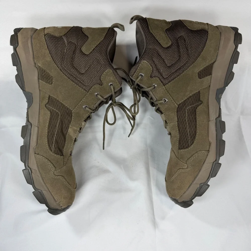 Decathlon Solognac Sporthunt 300 Mens Hiking Boots Brown Suede Tactical 11.5